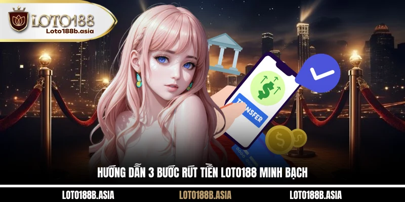 Hướng dẫn 3 bước rút tiền LOTO188 minh bạch